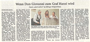 Kritik in der Wasserburger Zeitung